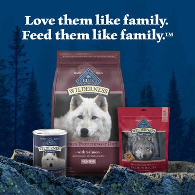 Show full view: Blue Buffalo Wilderness Senior High-Protein Salmon Recipe Dry Dog Food, 24-lb bag slide 10 of 11