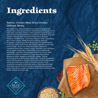 Show full view: Blue Buffalo Wilderness Puppy High-Protein Salmon Recipe Natural Dry Dog Food, 4.5-lb bag slide 6 of 11