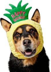 Frisco Happy Birthday Pineapple Dog & Cat Hat, X-Large/XX-Large