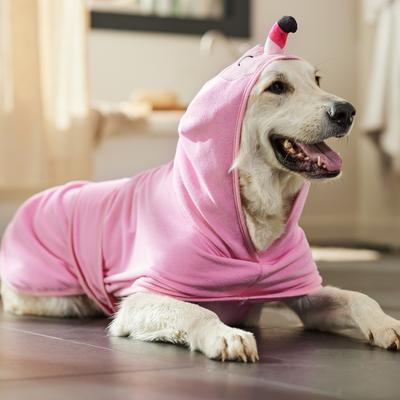 Show full view: Frisco Summer Flamingo Dog & Cat Bathrobe, XX-Large slide 6 of 10
