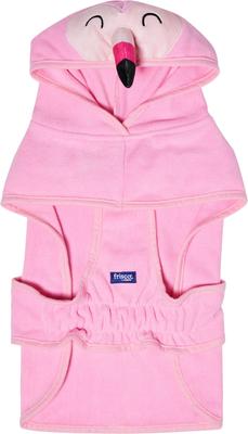 Show full view: Frisco Summer Flamingo Dog & Cat Bathrobe, Small slide 4 of 11