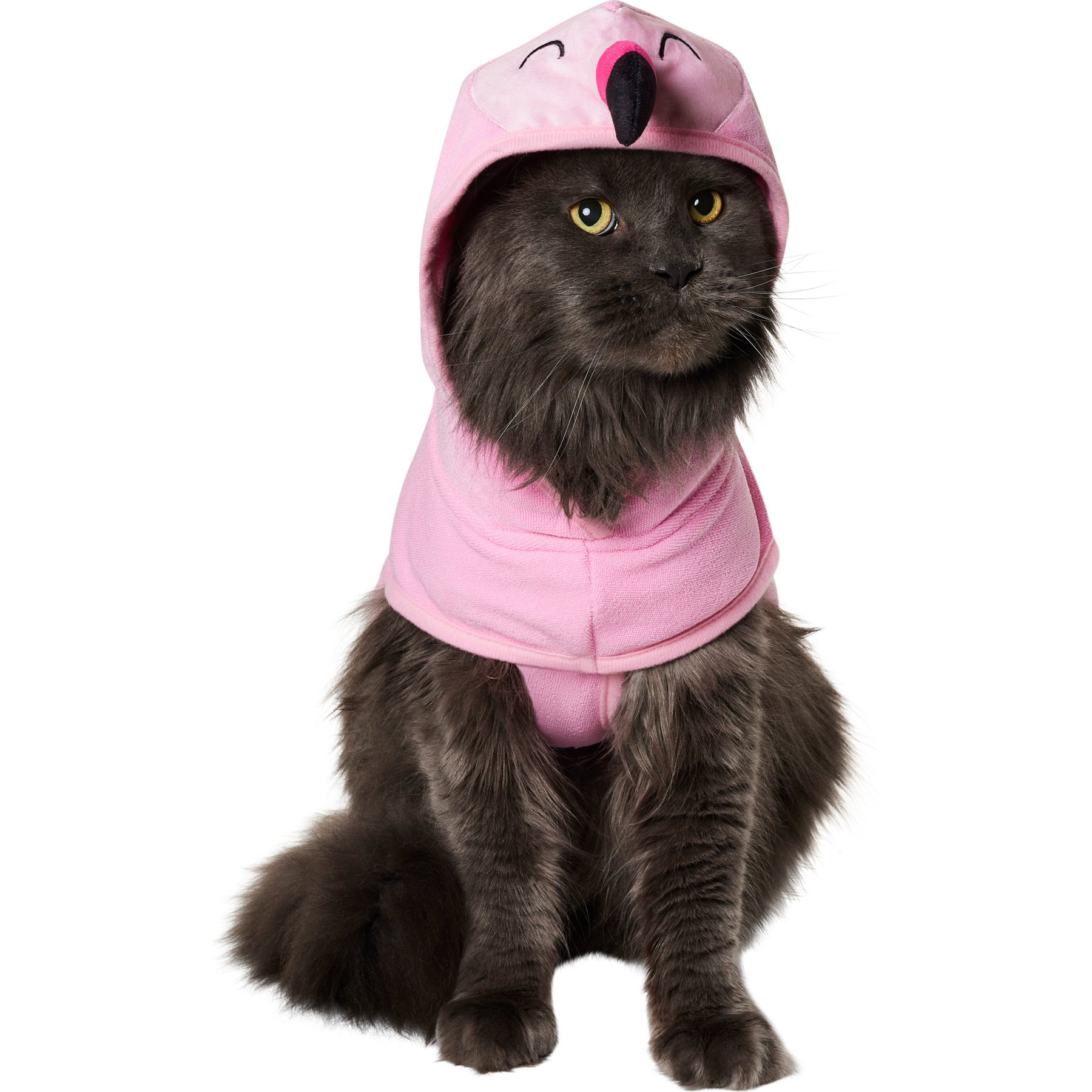 Frisco Summer Flamingo Dog & Cat Bathrobe, Small