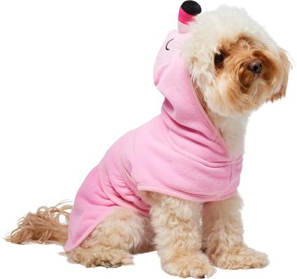 Show full view: Frisco Summer Flamingo Dog & Cat Bathrobe, Small slide 2 of 11