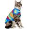 Show in main carousel: Frisco Summer Tropical Wave Stripe Dog & Cat T-Shirt, Small slide 1 of 11
