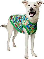 Frisco Summer Tropical Palm Leaf Toucan & Flamingo Birds Dog & Cat T-Shirt, XX-Large
