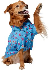 Frisco Summer Flamingo Dog & Cat Polo Camp Shirt, XX-Large