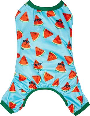 Show full view: Frisco Summer Watermelon Print Dog & Cat Jersey PJs, X-Small slide 4 of 11