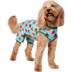 Frisco Summer Watermelon Print Dog & Cat Jersey PJs, Large