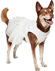Frisco Rosette and Tulle Dog & Cat Wedding Dress, X-Large