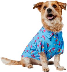 Frisco Summer Flamingo Dog & Cat Polo Camp Shirt, Large