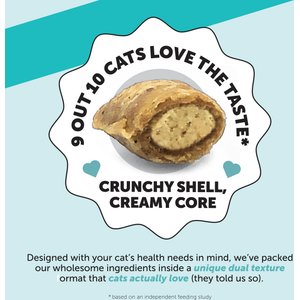 Pet Honesty Dual Texture Chicken Flavored Chew Calming Supplement for Cats, 3.7-oz pouch