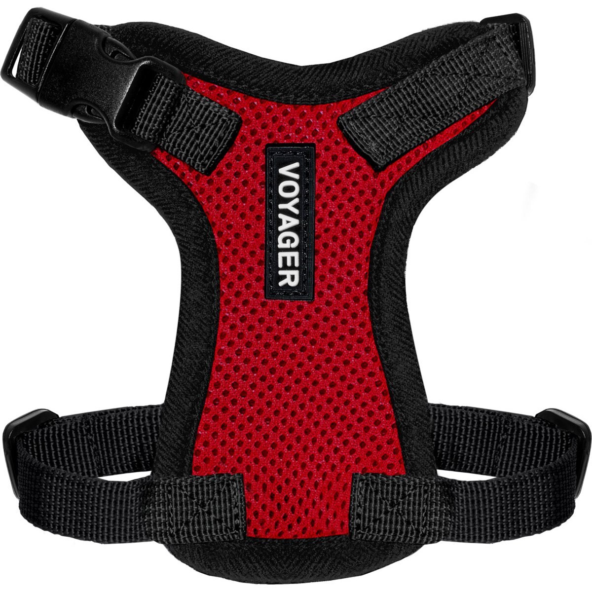 Best Pet Supplies Voyager Step-in Air Dog & Cat Harness, Red with Black Trim, XXX-Small