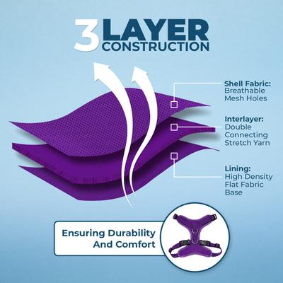 Show full view: Best Pet Supplies Voyager Step-in Air Dog & Cat Harness, Purple, Small slide 4 of 9