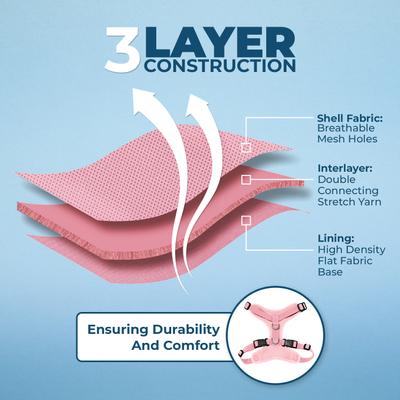 Show full view: Best Pet Supplies Voyager Step-in Air Dog & Cat Harness, Pink, Medium slide 4 of 9