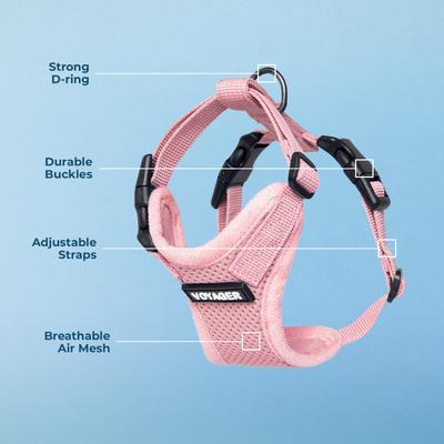 Show full view: Best Pet Supplies Voyager Step-in Air Dog & Cat Harness, Pink, Medium slide 3 of 9