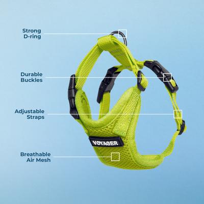Show full view: Best Pet Supplies Voyager Step-in Air Dog & Cat Harness, Lime Green, XXX-Small slide 3 of 8