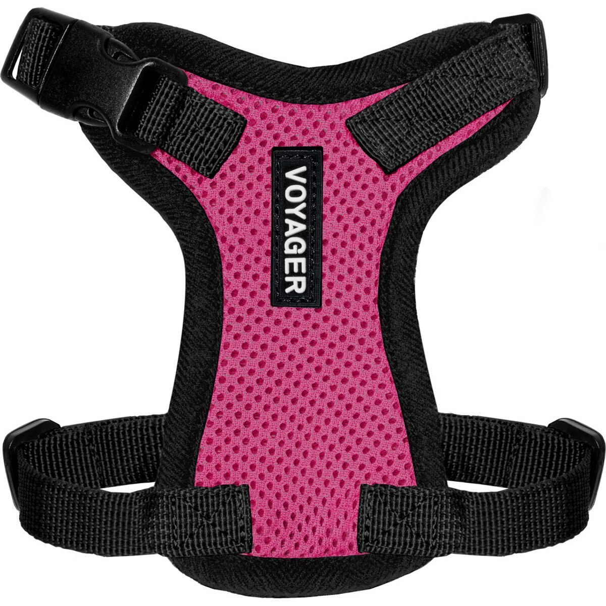 Best Pet Supplies Voyager Step-in Air Dog & Cat Harness, Fuchsia with Black Trim, XX-Small