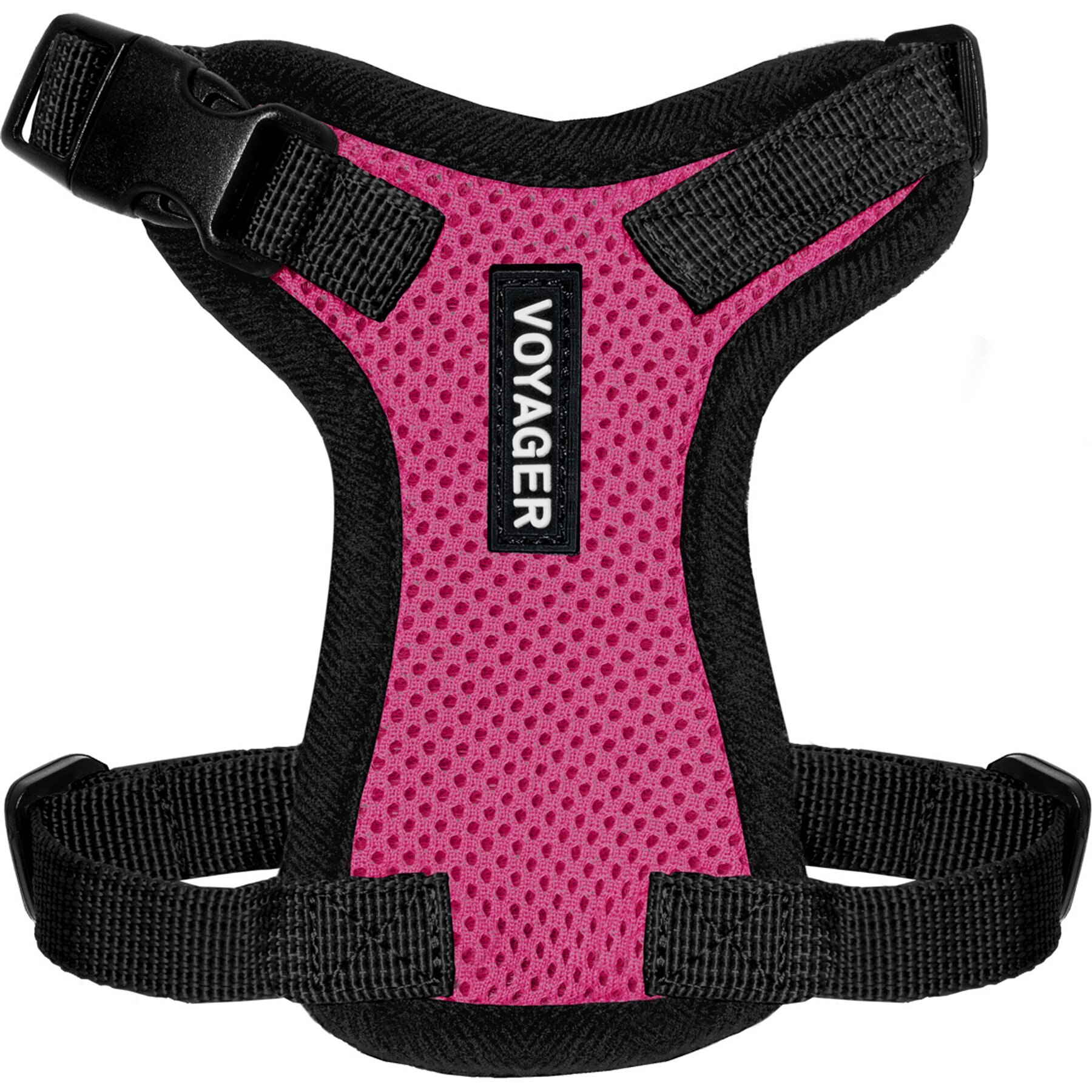 Best Pet Supplies Voyager Step-in Air Dog & Cat Harness, Fuchsia with Black Trim, XX-Small