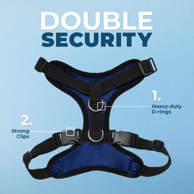 Show full view: Best Pet Supplies Voyager Step-in Air Dog & Cat Harness, Royal Blue with Black Trim, Small slide 2 of 9