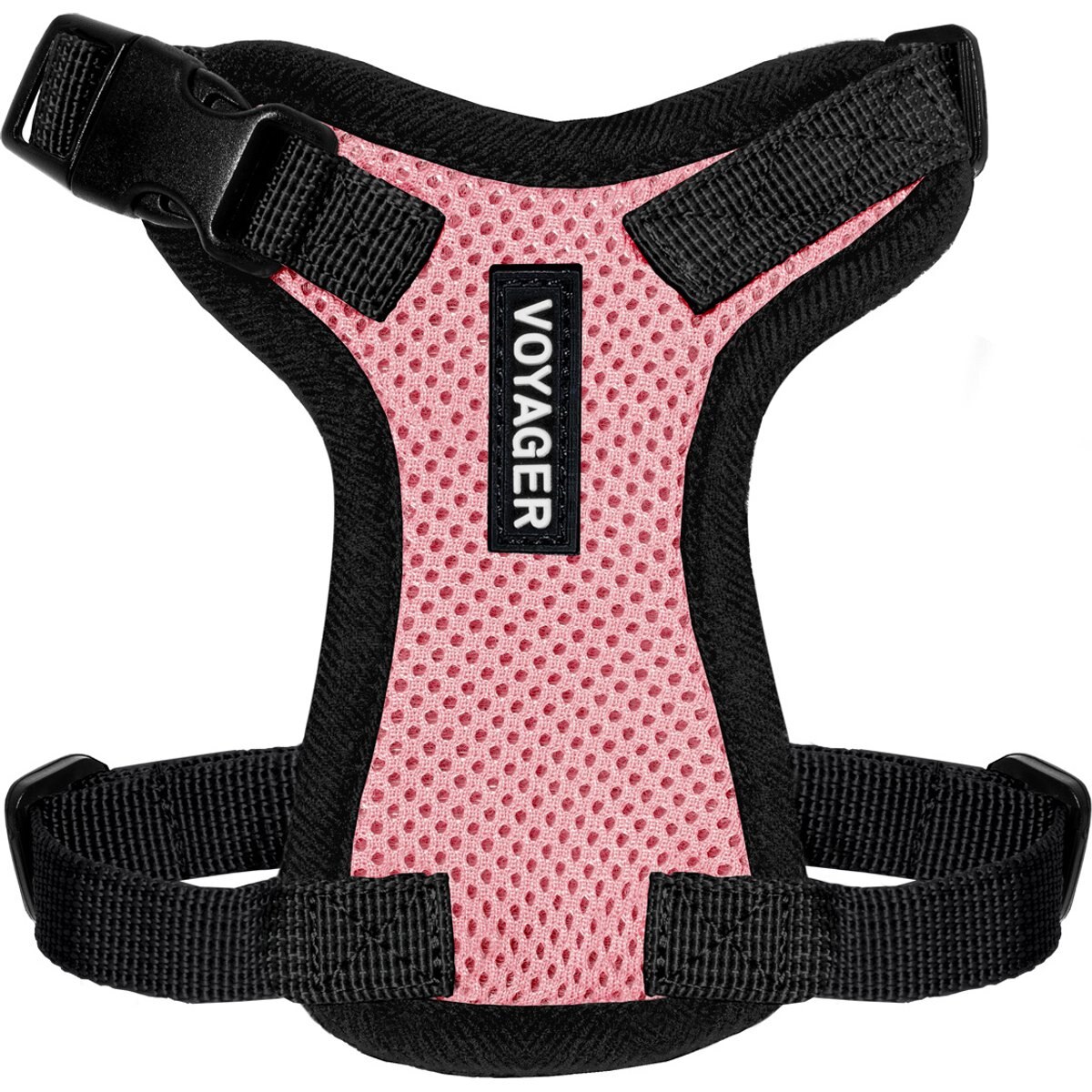 Best Pet Supplies Voyager Step-in Air Dog & Cat Harness, Pink with Black Trim, XX-Small