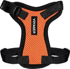 Best Pet Supplies Voyager Step-in Air Dog & Cat Harness, Orange with Black Trim, XXX-Small