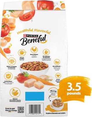 Show full view: Purina Beneful Originals with Farm-Raised Chicken Dry Dog Food, 3.5-lb bag slide 4 of 11