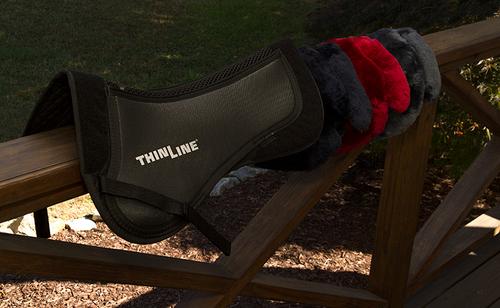 Show full view: ThinLine Trifecta Expressions Horse Half Saddle Pad, Black, Medium slide 2 of 2
