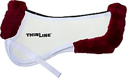ThinLine Trifecta Expressions Horse Half Saddle Pad, White, Medium
