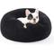 Show in main carousel: Bedsure Calming Fluffy Plush Faux Fur Orthopedic Anti-Slip Donut Dog & Cat Bed, Black, Small slide 1 of 9