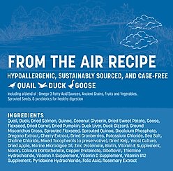 Earth Animal Wisdom Air-Dried From the Air Recipe with Quail, Duck, & Goose Premium Natural Dog Food, 32-oz bag slide 2 of 9