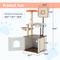 Show in main carousel: PXZEE 50-in Cat Tree & Condo with Litter Box Enclosure slide 2 of 7