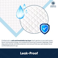 American Kennel Club Paw & Bone Print Dog Training Pads, Blue, 22 X 22-in, 100 count slide 2 of 7