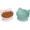Show in main carousel: Kitty City Cat Ear Elevated Cat Bowls, Pink & Teal Blue, 6.5-oz, 2 count slide 5 of 12
