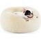 Show in main carousel: Bedsure Calming Fluffy Plush Faux Fur Orthopedic Anti-Slip Donut Dog & Cat Bed, Cream, Small slide 1 of 8