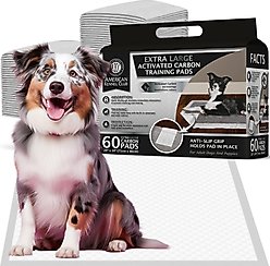 American Kennel Club Charcoal Puppy Training Pads, 34 x 28-in, 60 count