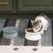 Show in main carousel: Kitty City Slow-Feed Elevated Cat Bowls, White & Grey, 6.5-oz, 2 count slide 4 of 12