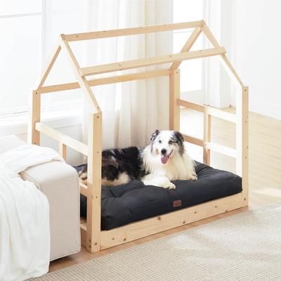 Show full view: Bedsure Waterproof Oxford Fabric Crate Dog Bed, Black, X-Large slide 4 of 8