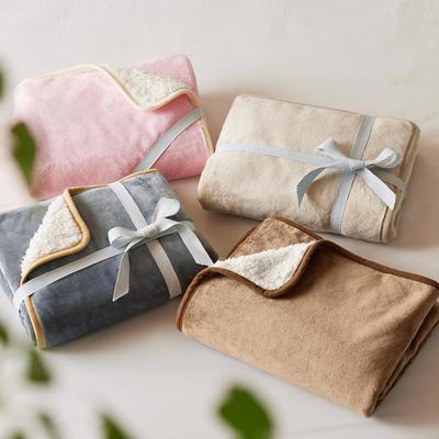 Show full view: Bedsure Waterproof Sherpa Fleece Reversible Furniture Protector Dog & Cat Throw Blanket, Grey, Queen slide 5 of 8