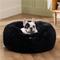 Show in main carousel: Bedsure Calming Fluffy Plush Faux Fur Orthopedic Anti-Slip Donut Dog & Cat Bed, Black, Small slide 5 of 9