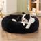 Show in main carousel: Bedsure Calming Fluffy Plush Faux Fur Orthopedic Anti-Slip Donut Dog & Cat Bed, Black, Large slide 5 of 9