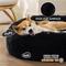 Show in main carousel: Bedsure Calming Fluffy Plush Faux Fur Orthopedic Anti-Slip Donut Dog & Cat Bed, Black, Medium slide 2 of 8