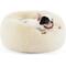 Show in main carousel: Bedsure Calming Fluffy Plush Faux Fur Orthopedic Anti-Slip Donut Dog & Cat Bed, Cream, Small Plus slide 1 of 9