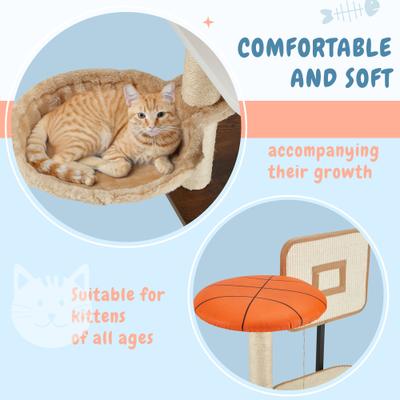 Show full view: PXZEE 50-in Cat Tree & Condo with Litter Box Enclosure slide 7 of 7