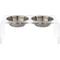Show in main carousel: Pet Adobe Elevated Acrylic Stand Plastic Dog Bowl Set, Clear, 6.5-cup slide 7 of 7