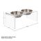 Show in main carousel: Pet Adobe Elevated Acrylic Stand Plastic Dog Bowl Set, Clear, 6.5-cup slide 5 of 7