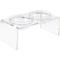 Show in main carousel: Pet Adobe Elevated Acrylic Stand Plastic Dog Bowl Set, Clear, 6.5-cup slide 2 of 7