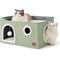 Show in main carousel: Bedsure Cat Cave with Fluffy Ball & Scratch Pad Plush Sherpa Foldable Cat House, Widen, Green slide 1 of 7