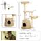 Show in main carousel: PawHut Kitty Activity Center 47-in Plush Cat Tree, Natural Wood slide 3 of 9