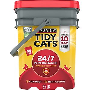 Tidy Cats 24/7 Performance Odor Control Scented Clumping Cat Litter, 35-lb pail