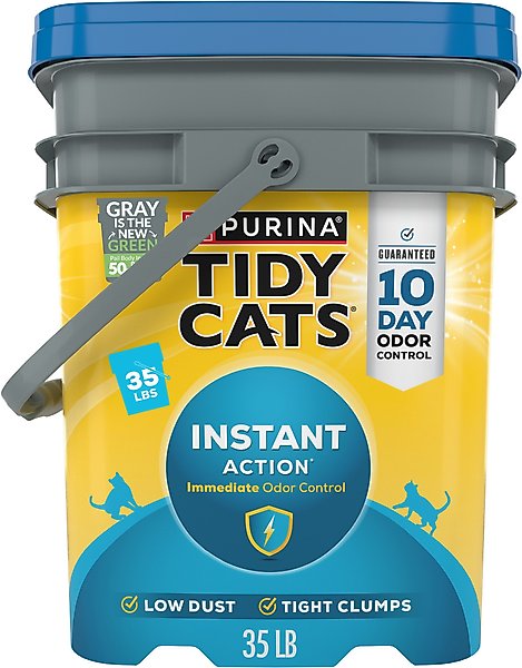 Show full view: Tidy Cats Instant Action Scented Clumping Cat Litter, 35-lb pail slide 1 of 12